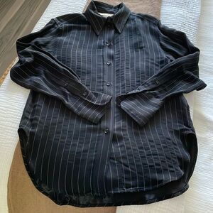 NWT H&M Striped Button Down Shirt - Size XS